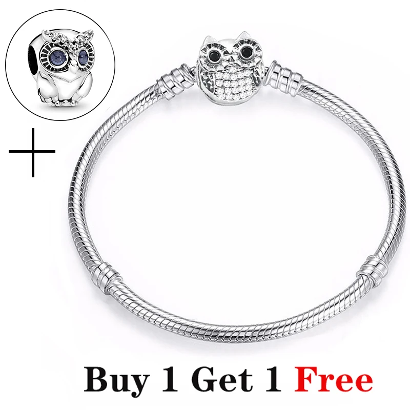 BAOPON Милая шило Пряжка змея цепочка Шарм браслет для женщин подходит оригинальные