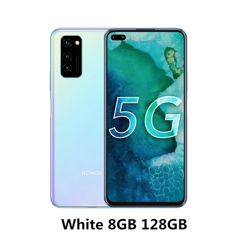 8GB 128GB White Смартфон Honor V30 5G, 6 ГБ ОЗУ, 128 Гб ПЗУ, 6,57 дюйма, SuperCharge, 4200 мАч, NFC Kirin 990, четыре ядра, 40 МП, тройная камера заднего вида, мобильные телефоны - Цвет: 8GB 128GB White
