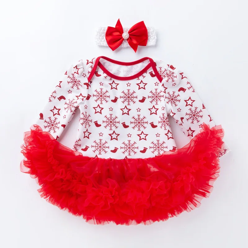 Рождественское платье для маленьких девочек на 1 год день рождения платье-пачка с