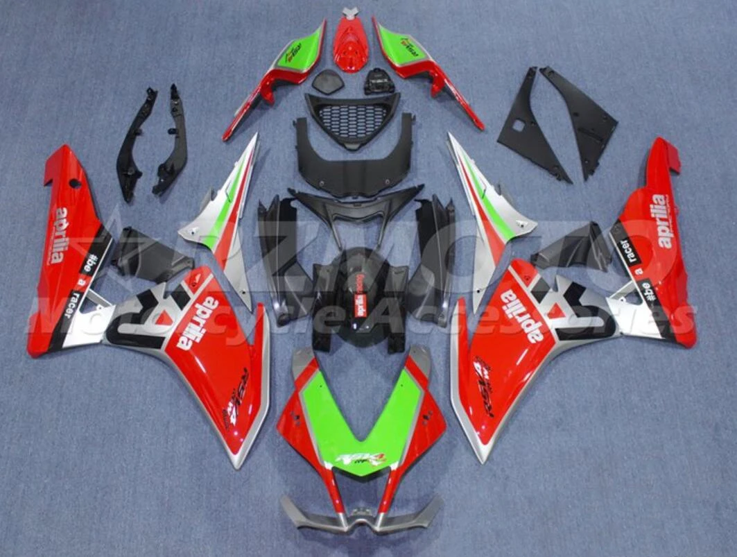 

High Quality Plastic Shell Motorcycle Fairing kit Fit For Aprilia RSV4 1000 2010 2011 2012 2013 2014 2015 Custom Green Red Cool
