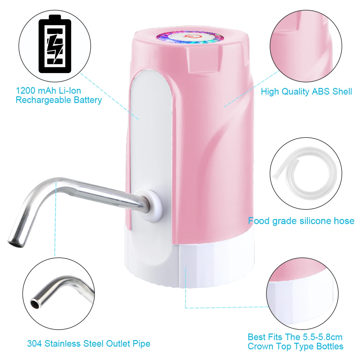 Бытовой автоматический диспенсер для воды Bott светодиодный ручной водяной пресс