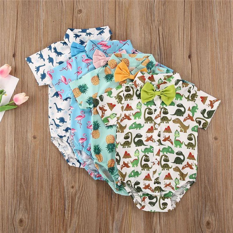 

Боди летнее хлопковое с коротким рукавом для мальчиков 0-24 м