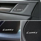 Наклейка на автомобильную аудиосистему, эмблема 3D алюминиевая Эмблема для Toyota Camry 40, 50, 2007, 2008, 2009, 2018, 10 шт.