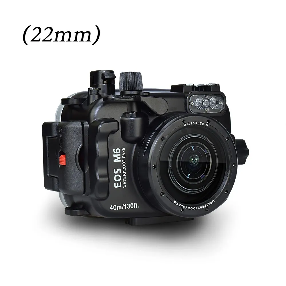 Водонепроницаемый подводный чехол Seafrogs для камеры Canon EOS M6 40 м защитный