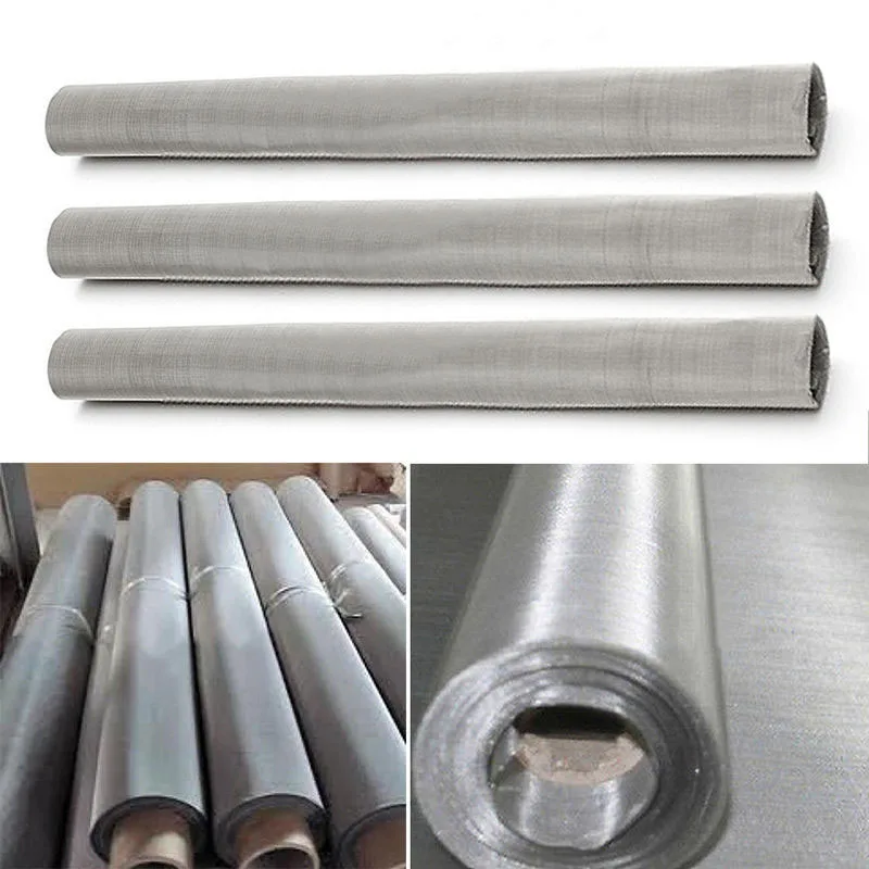 

1pcs 200 Mesh Metal Pollen Dry Ice Filtration Woven Wire Screen 12x24 30x60cm