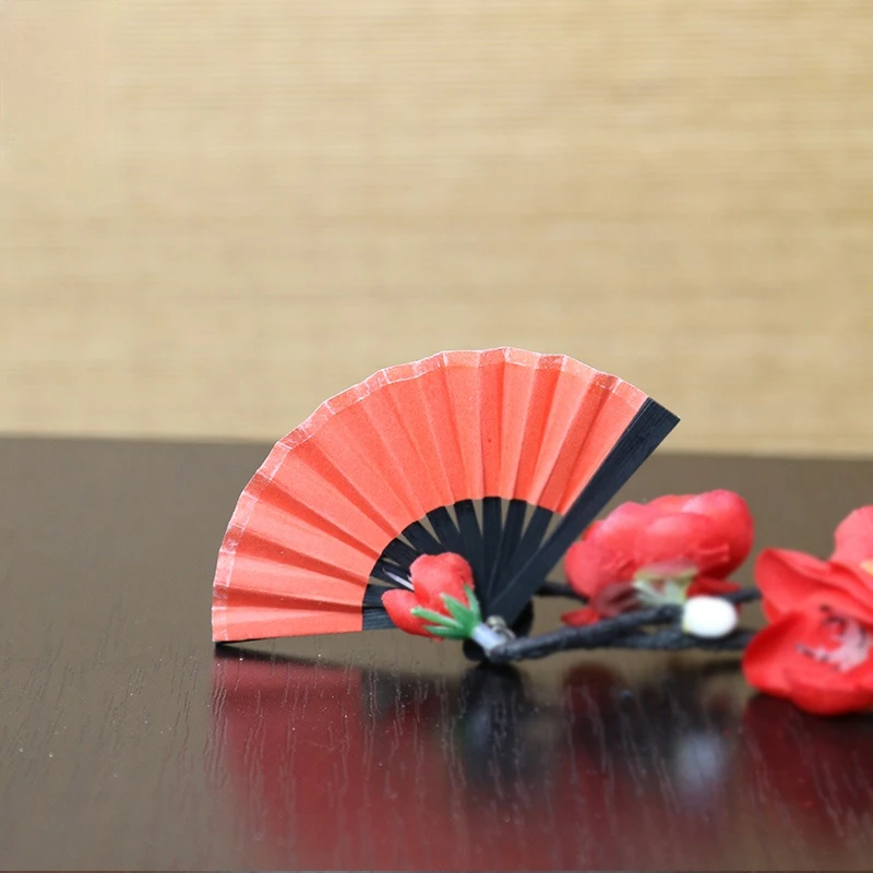 

Mini Small Fan Chinese Style 6cm Gold & Small Folding Fan