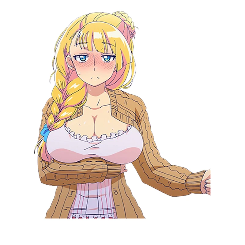 

13 см x 11 см автостайлинг Аниме Сексуальная красивая оконная Наклейка 3D Автомобильная наклейка аксессуары