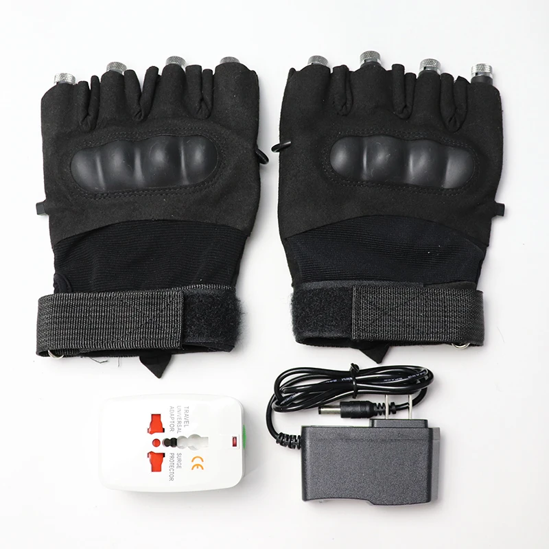 Gypsophila RGB Laser Gloves Include 2 Green 1 Red Blue Flash Finger For LED Robot Costume Bar Party Stage Show |
