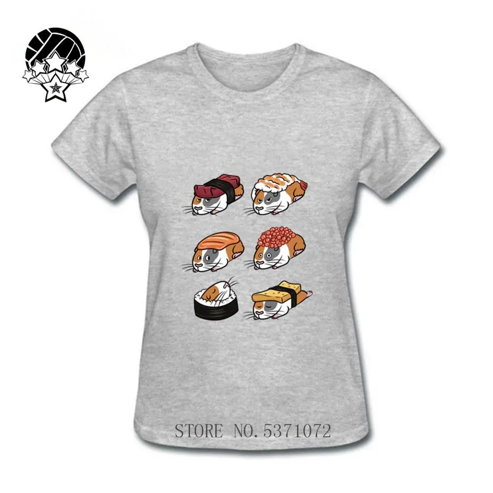 2020 новый дизайн пародия Японская еда морская свинка суши Нигири футболка