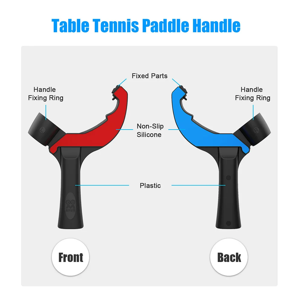 

Table tennis racket handle for Oculus Quest 2 Play eleven table tennis VR game with Quest 2 accessories