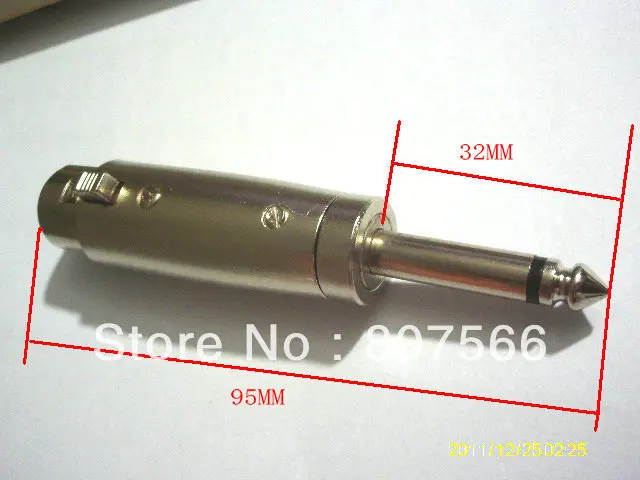 

4 шт., 3-контактный разъем для микрофона 1/4 дюйма