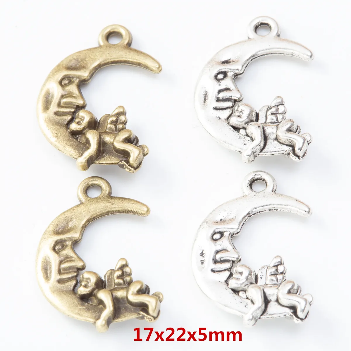 

Кулон в виде обезьяны и Луны в стиле ретро из металлического цинкового сплава для самостоятельного изготовления ювелирные ожерелья ручной ...