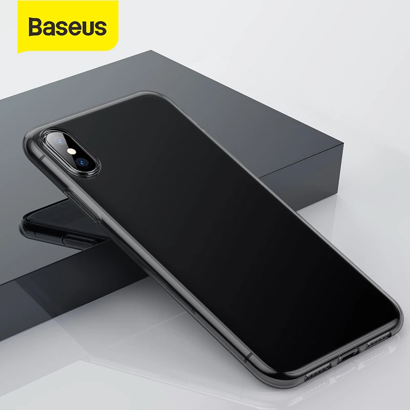 Ультратонкий Мягкий Прозрачный чехол Baseus для iPhone Xs Max XR ТПУ чехол-накладка с