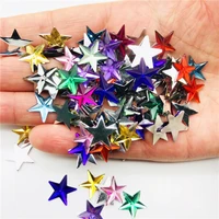 100pcs 14mm crystal star shape rhinestone stickers flatback stones applique strass for clothes christmas decoration