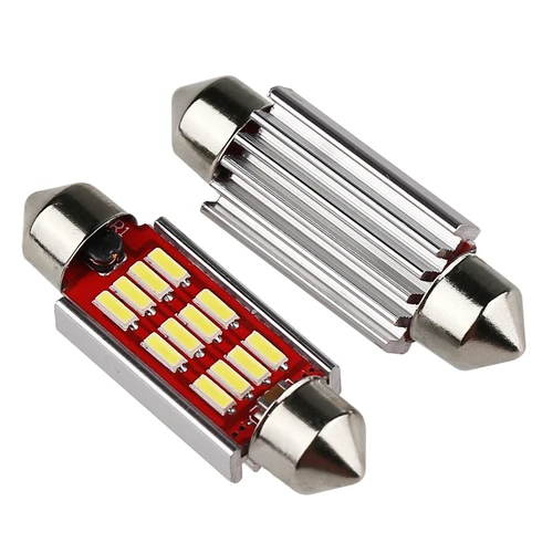 Гирлянда 31 мм 36 39 42 Светодиодная лампа C5W C10W супер яркая 4014 SMD Canbus без ошибок авто