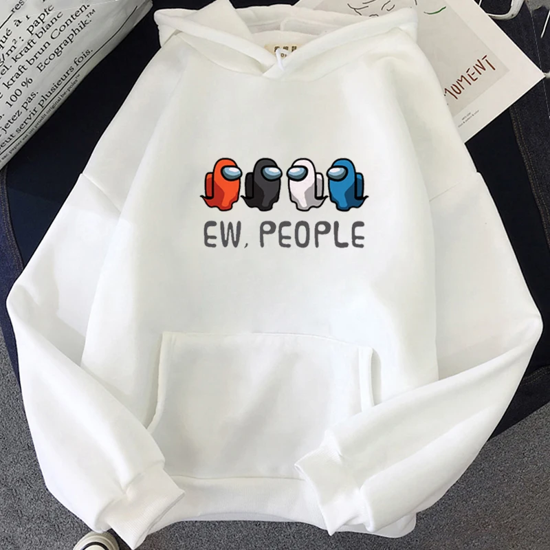 

Autumn and Winter New Video Game Among Us Print Hoodies Women Kawaii Warm Hoodie Impostor Graphic Streetwear Fashion Sweatshirts