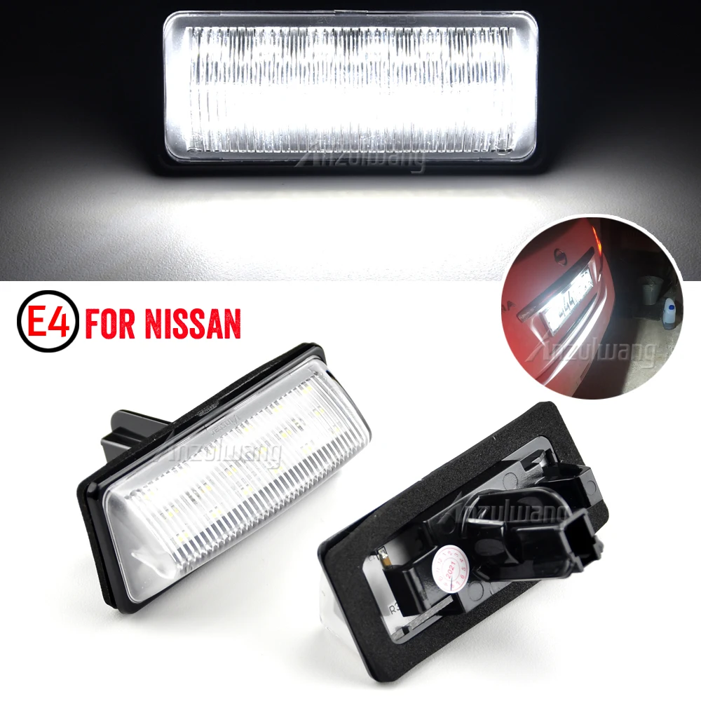 

For Nissan Teana Altima JX35 Pathfinder Quest Sentra Maxima Rogue Infiniti QX56 QX60 LED License Plate Light Number Plate Lamp