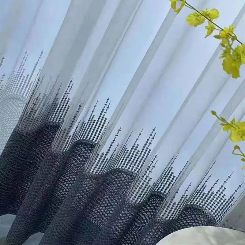 Продвижение Горячая Распродажа домашний Шторы вышивка Частицы дизайн тюль для