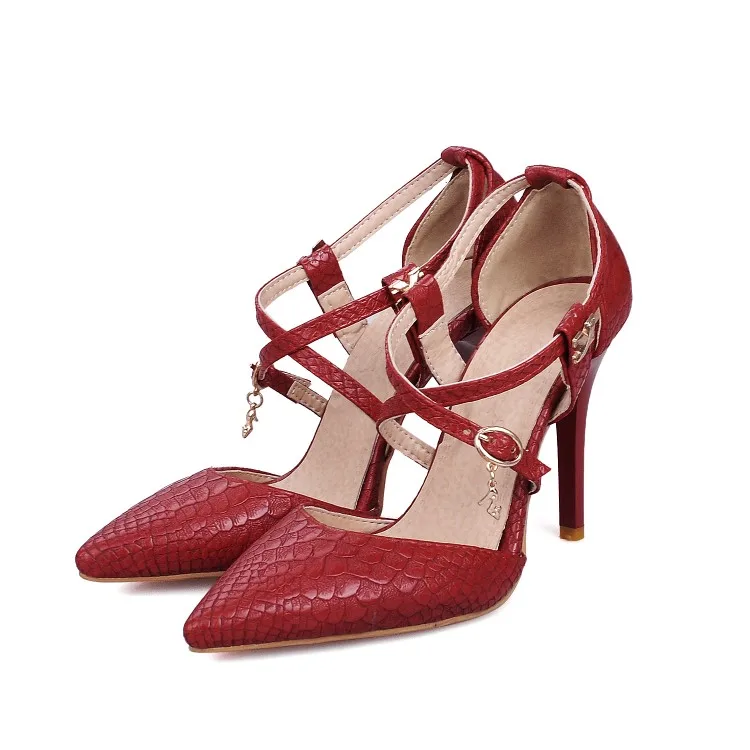 Big Size Ladies high heels women shoes woman pumps Pure color Fine-heeled high-heeled single | Обувь