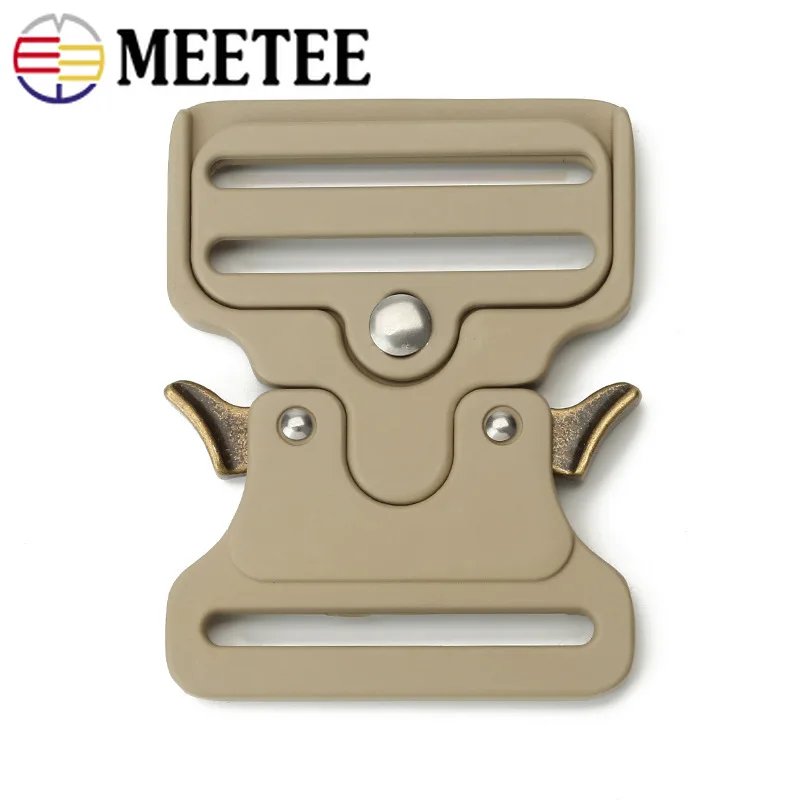 Meetee 1 шт./2 шт./4 шт. 50 мм металлическая пряжка для ремня уличные быстросъемные
