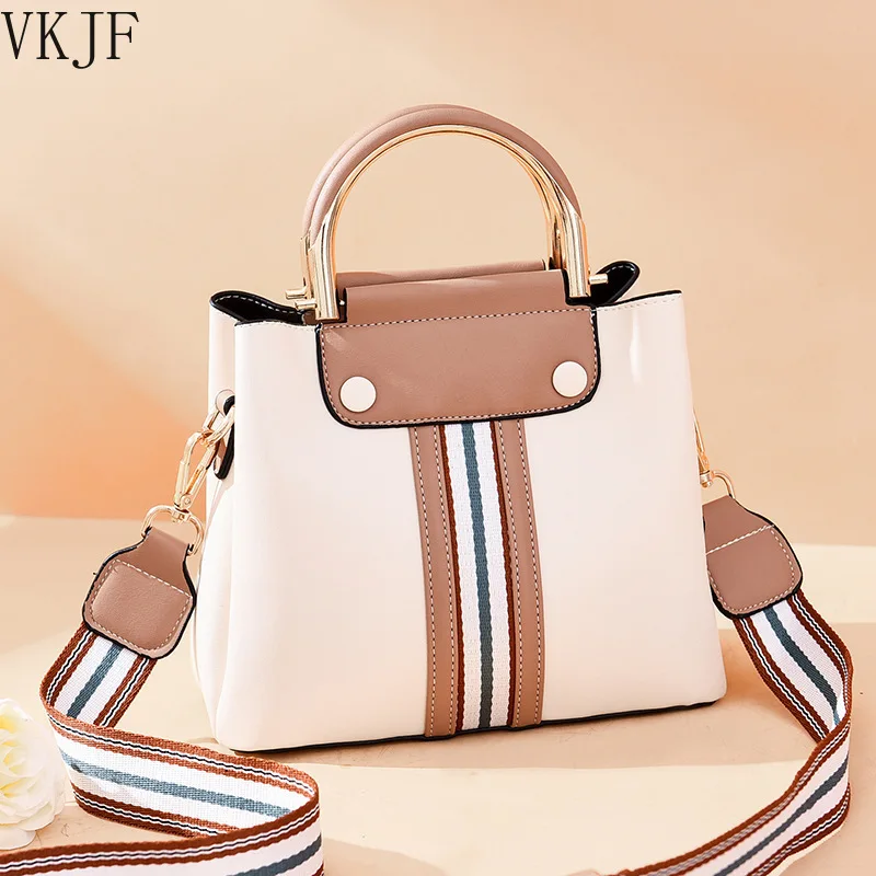 

Кожаная сумка-мешок, роскошные сумки для женщин 2021, новая мода, простой широкий ремешок, высокое качество, винтажная маленькая сумка на плечо, лето