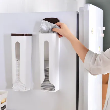 Креативная настенная подвесная коробка для хранения кухонный органайзер мешков