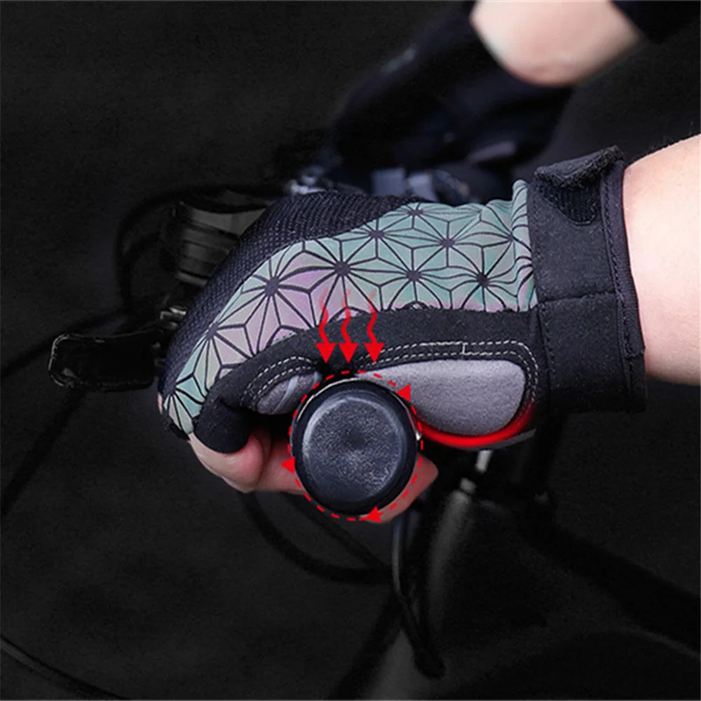 

Mountain Bike Half-finger Comfortable Breathable Gloves Outdoor Sunscreen Sports Fitness Damping Anti-slip Gloves Cycling Parts