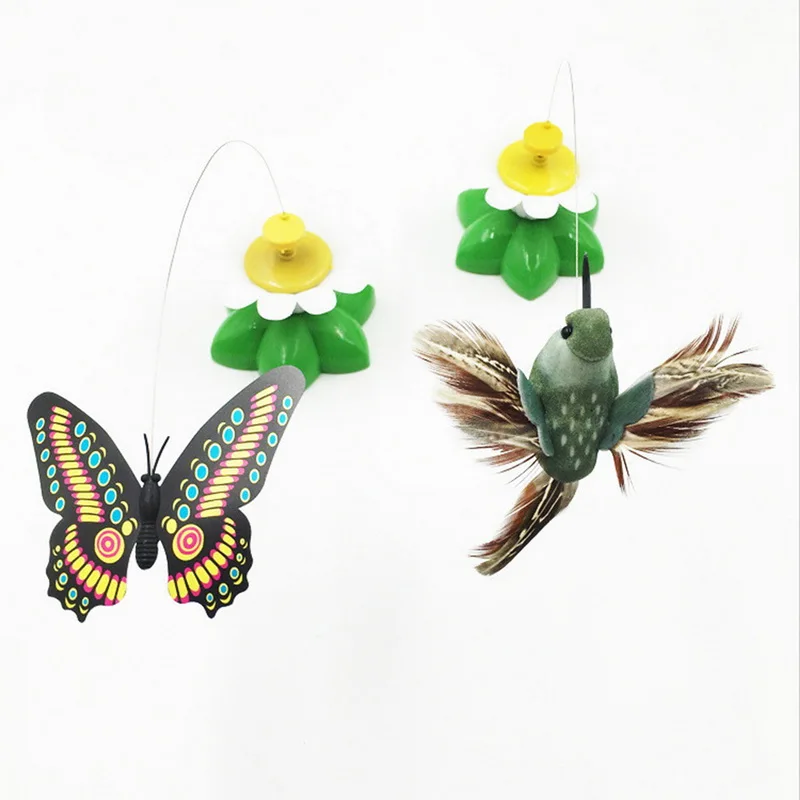 Красочные электрические вращающиеся бабочки забавные игрушки для собак и кошек