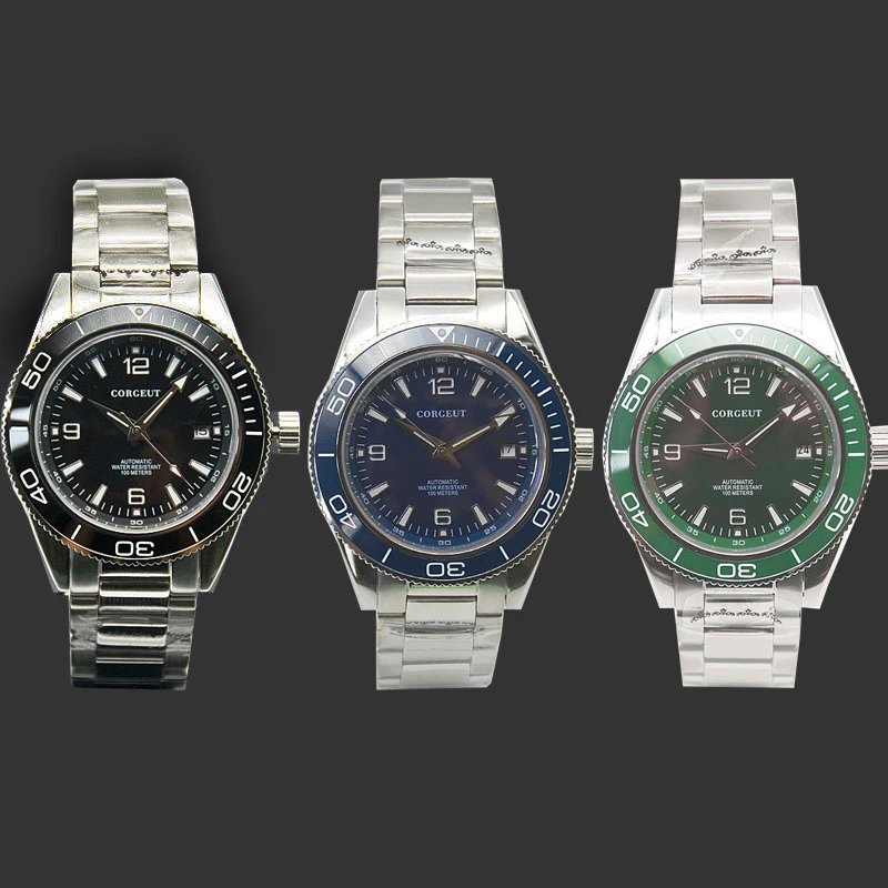 Часы мужские механические из нержавеющей стали 100 м | Наручные часы