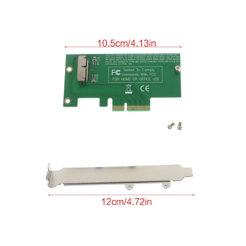 

Адаптер карты к PCI-E X4 для 2013 2014 2015 apple MacBook Air A1465 A1466 SSD WS P82A