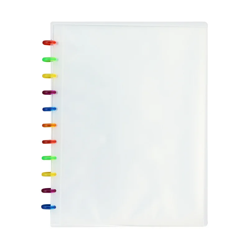 

A4/A5 Mushroom Hole Folder Information Display Book Transparent Cover Paper Collection Certificate 20/40 Pages Loose-Leaf Photo