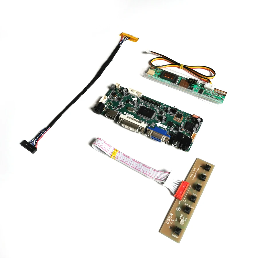 Для LP156WH1-TLC1/TLC2 VGA + DVI ЖК-монитор панели M.NT68676 контроллер дисплея карта привода CCFL