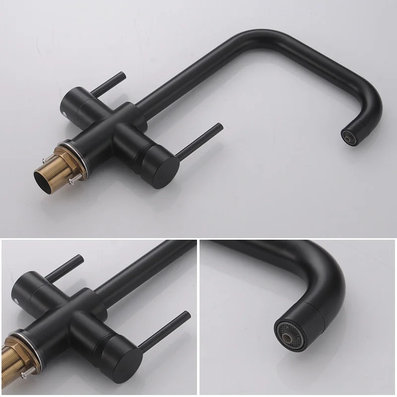 Смеситель для кухонной раковины ROVOGO 3 в 1 с краном питьевой воды эргономичные