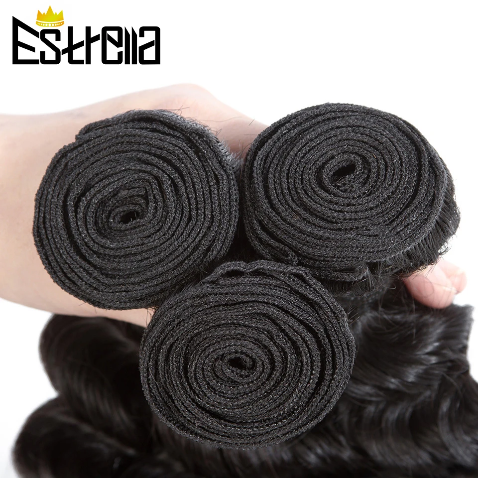 Глубокая волна волос пряди перуанских человеческих Ткачество Remy предложения