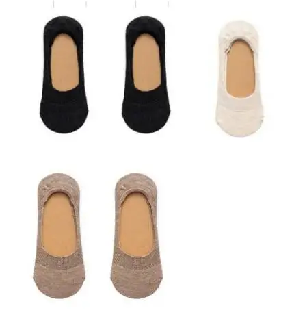 5 pairs 5 пар/лот новые женские носки сплошной цвет невидимые женские короткие носки летние тонкие нескользящие носки-башмачки для девочек TJ233 - Цвет: 5 pairs