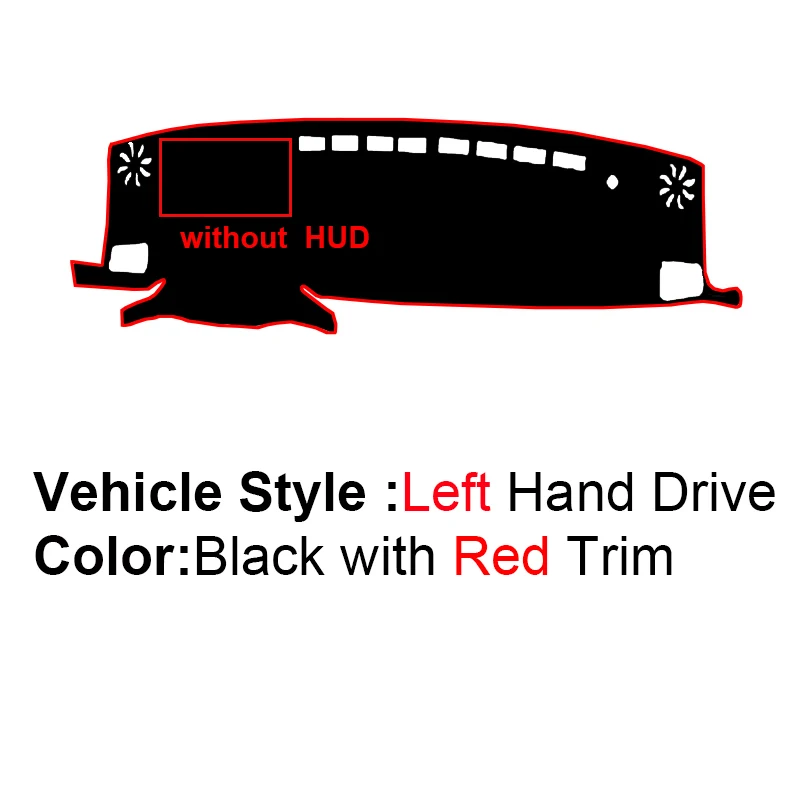 

Внутренняя крышка приборной панели автомобиля для Toyota Highlander Kluger XU70 2020 2021 2022, автомобильный коврик для приборной панели, ковер, накидка, солнцезащитный козырек, коврик для приборной панели