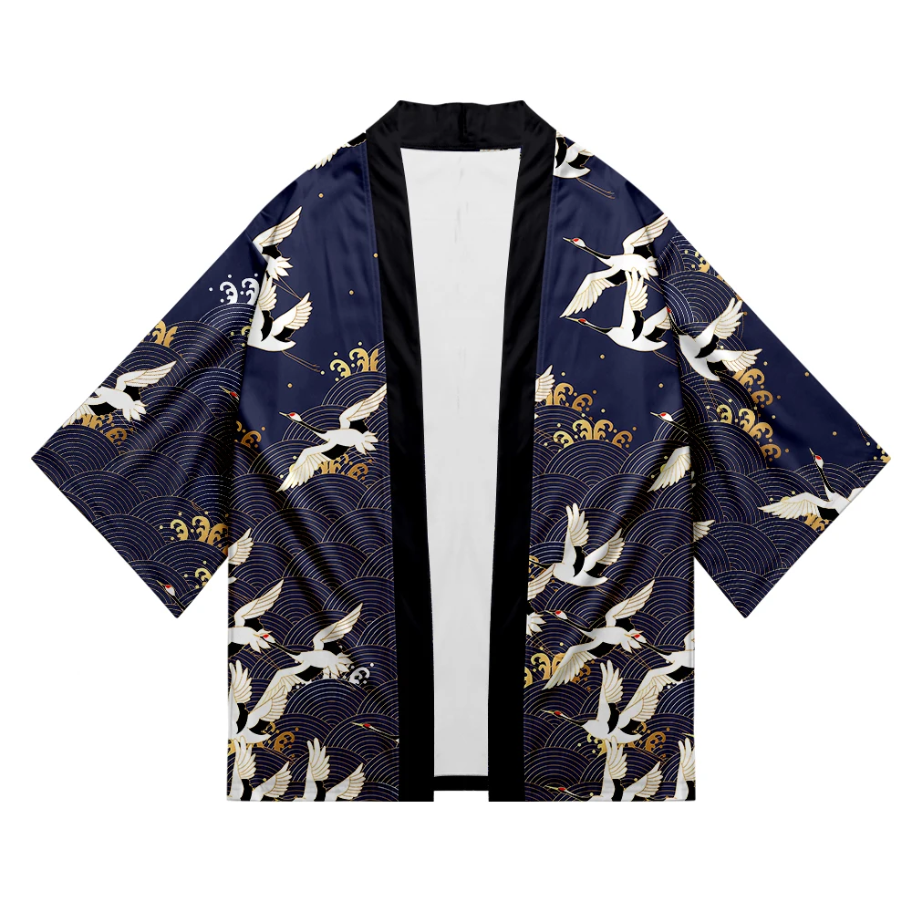 Кимоно The Great Wave Off Kanagawa мужское японское традиционное Восточное этническое