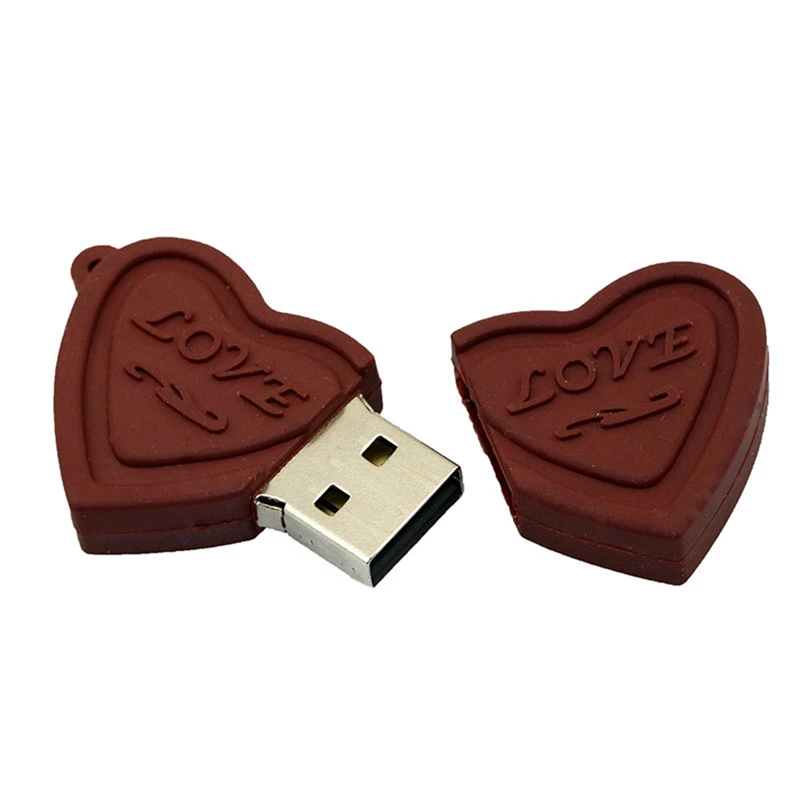 Милый силиконовый шоколадный USB флеш накопитель 128 ГБ милая флешка карта памяти 256