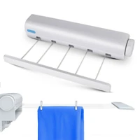 retractable laundry hanger wall mounted clothes line clothes drying rack clothesline laundry rope do