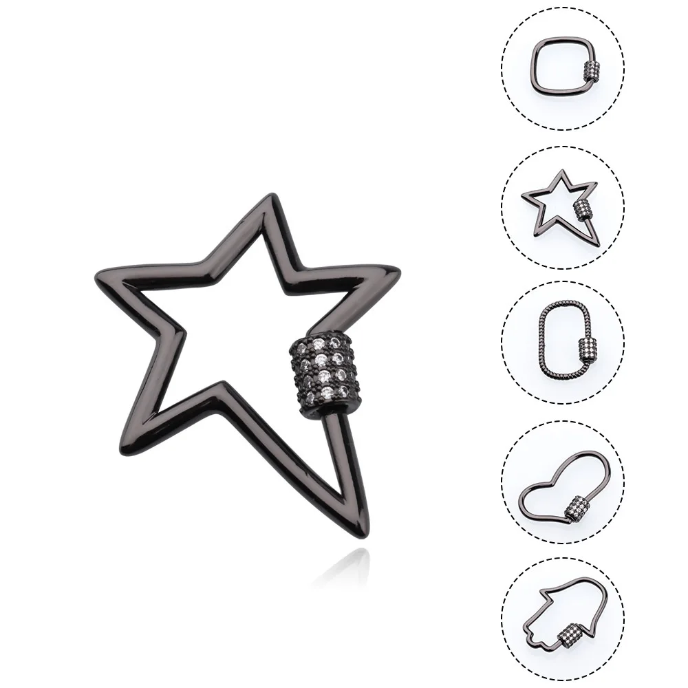 Ручная Сделай Сам квадратная пятиконечная звезда эллипс персиковая ладонь замок