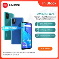 In-Stock UMIDIGI A7S Smart Phone 6 53  Screen 32GB 4150mAh Triple Camera Global Version Cellphone Infrared Temperature Sensor
