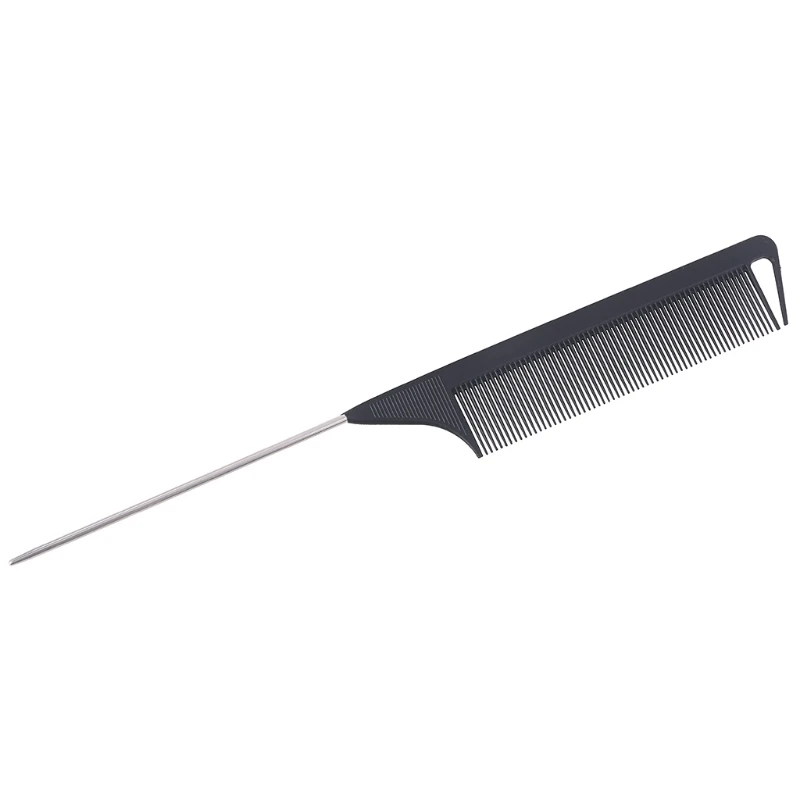 Горячая мода черный гребень с тонкими зубьями металлическая шпилька