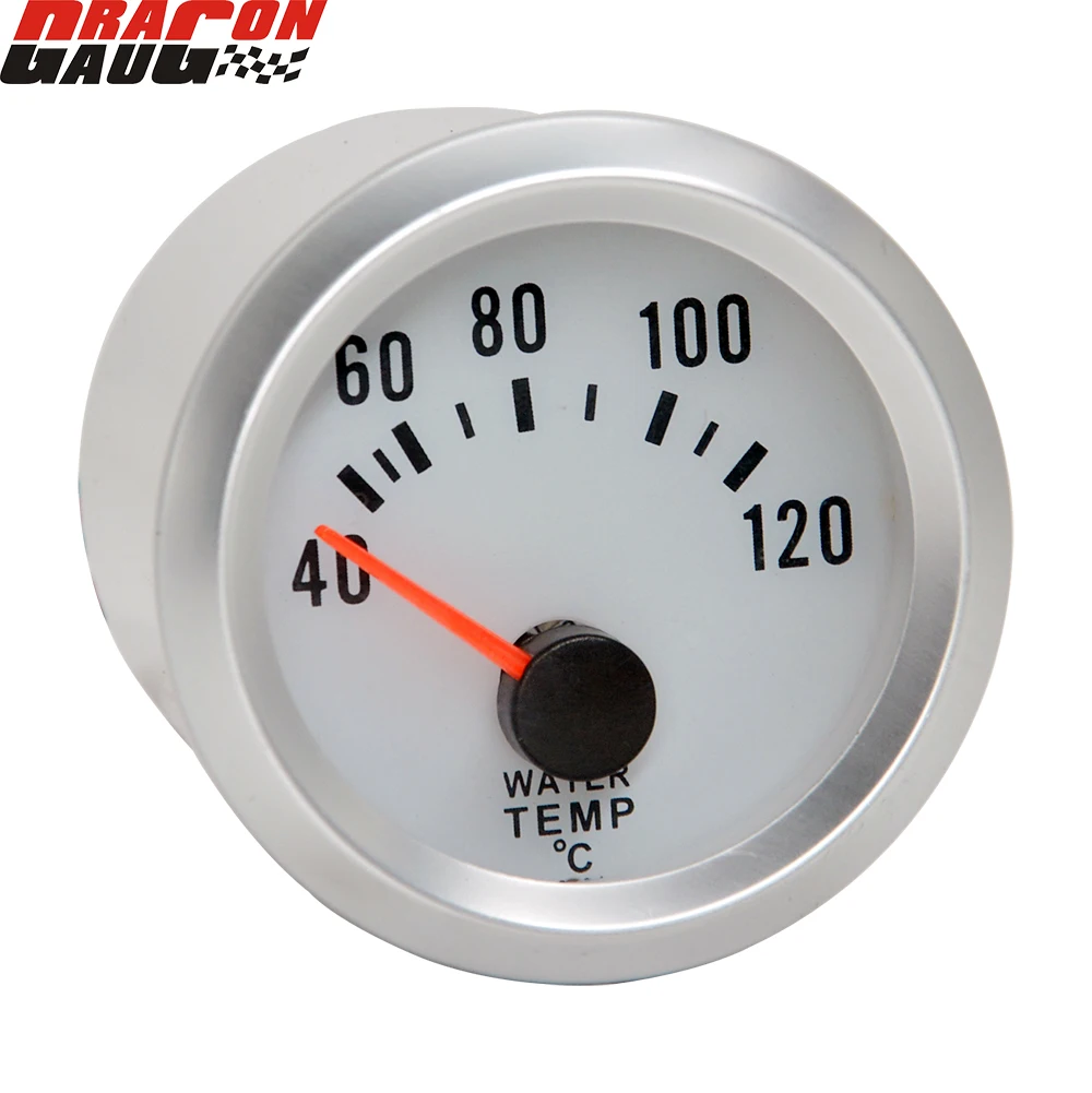 Датчик температуры воды Dragon 52 мм измеритель с синей подсветкой 12 В для