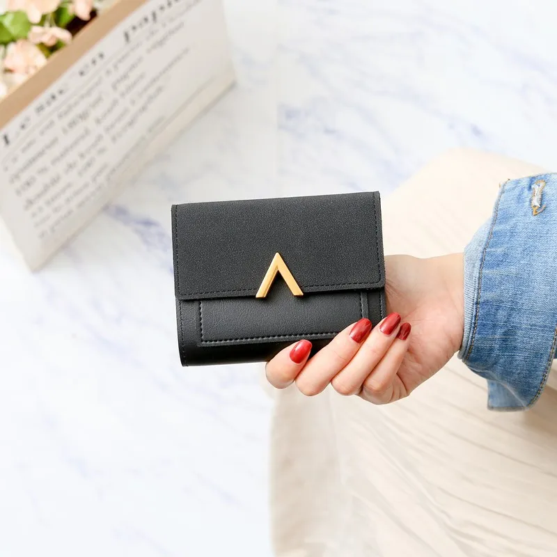 2019 кошелек женский короткий прошитый на застежке-молнии модные панельные