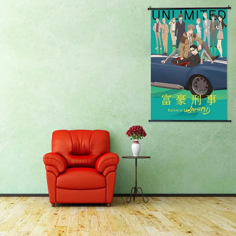 

1Pcs Anime The Millionaire Detective Balance: Unlimited Kanbe Daisuke Wall Scroll Mural Poster Wall Hanging Poster Home Decor