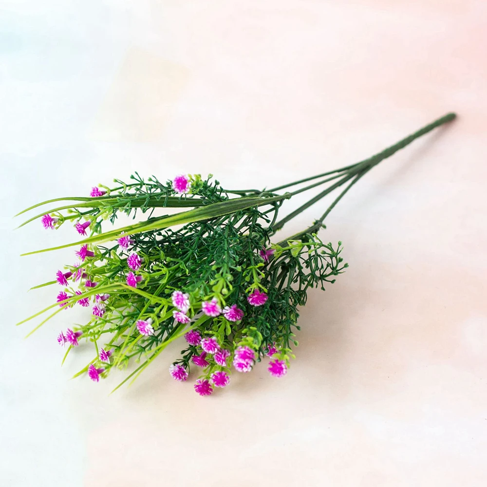 34 см Искусственный гипсофиловый Шелковый цветок для дома балкона офиса рабочего