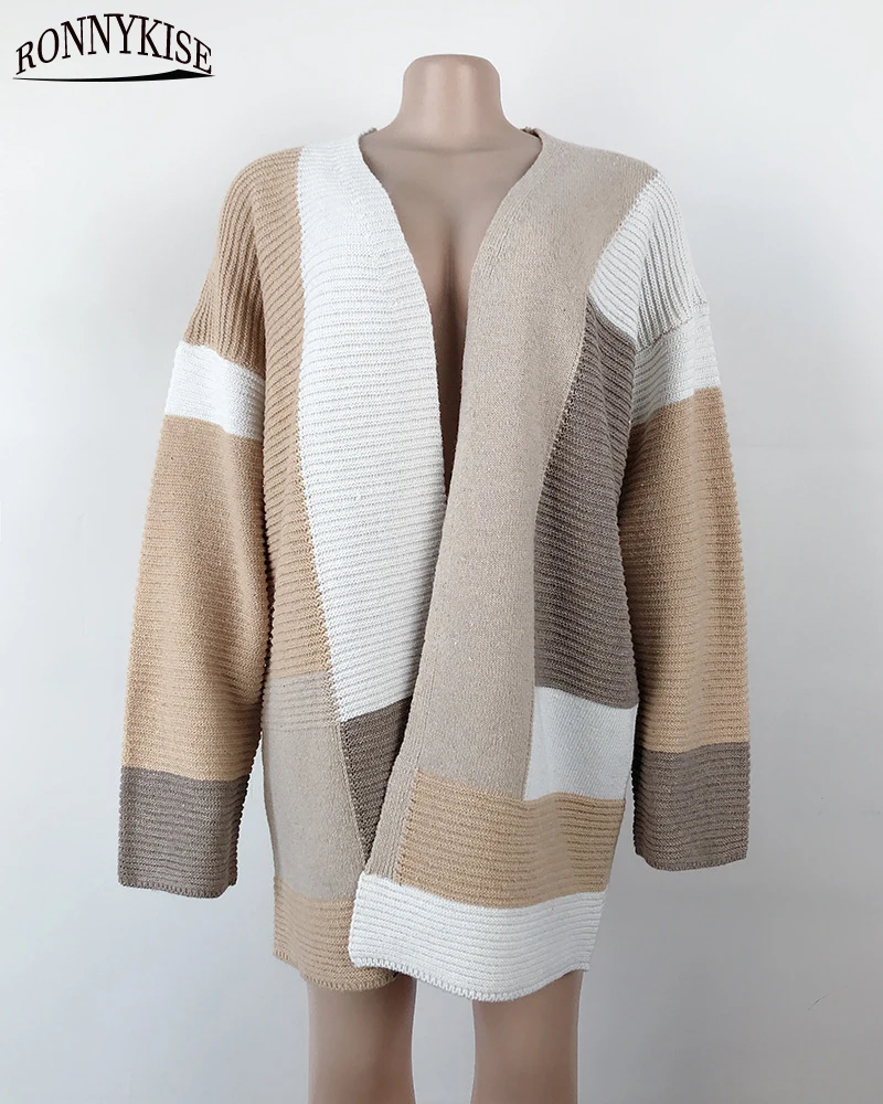 RONNYKISE/осенне-зимние теплые свитера женские модные повседневные цветные