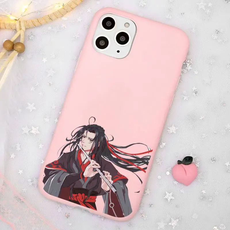 

mo dao zu shi Phone Case Candy Color for iPhone 11 12 mini pro XS MAX 8 7 6 6S Plus X SE 2020 XR