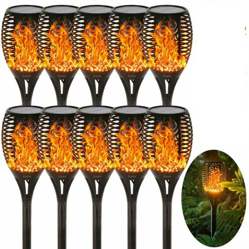 

Solar Flame Torch Light Garden Decoration Outdoor Waterproof Flickering Torch Light Landscape Solar Path Lighting Fire Lights