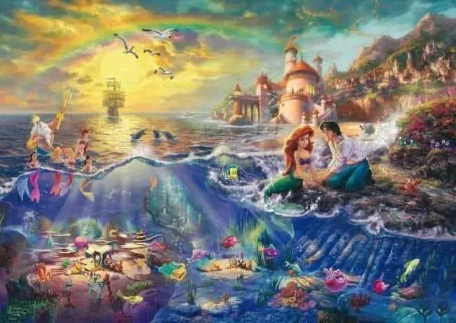 

Personalized seaside Needlework, ,DIY 14CT Unprinted Arts Cross stitch kits Set Cross-Stitching Home Decor